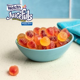Welch's Juicefuls Juicy Fruit Snacks, Mixed Fruit, Fruit Gushers, Gluten Free, 4 Oz Sharing Size Bags (Pack of 6)