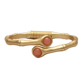 Bjesinmo Gold Cuff Bracelet for Women Silver Beaded Bracelets Open Bangle Stackable Stretch Bead Bracelet Boho Jewelry Gifts for Wife Couple, Medium, Copper, no gemstone