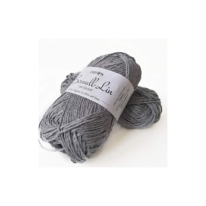DROPS Bomull-Lin 20 UNI Grey Blue