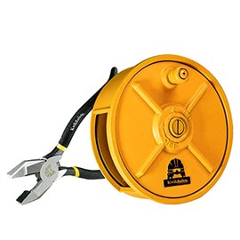 KwikSafety - Charlotte, NC - TIKO Aluminum Tie Wire Reel [LINEMAN COMBO] w/Lineman Pliers - Lightweight Rebar Tie reel for Baling Wire & Construction Worker Tools