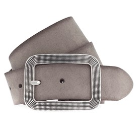 VANZETTI Women's Leather Belt Made in Germany Taupe 75, taupe