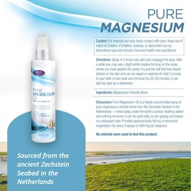 Life-Flo Pure Magnesium Oil | 100% Pure Magnesium Chloride Spray from Ancient Zechstein Seabed | For Relaxing & Rejuvenating Muscles & Joints | 8 oz