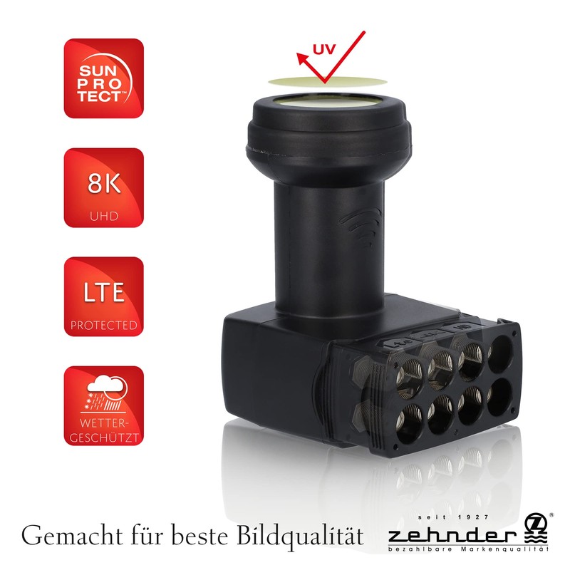 ZEHNDER Octo LNB, LTE Shielding, Sun Protect UV Protection, Digital