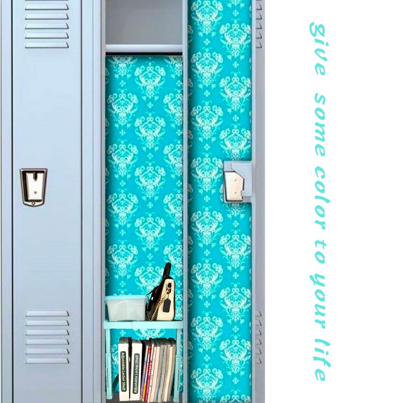Locker Shelf Adjustable Height and Width, Locker Organizer for Work,