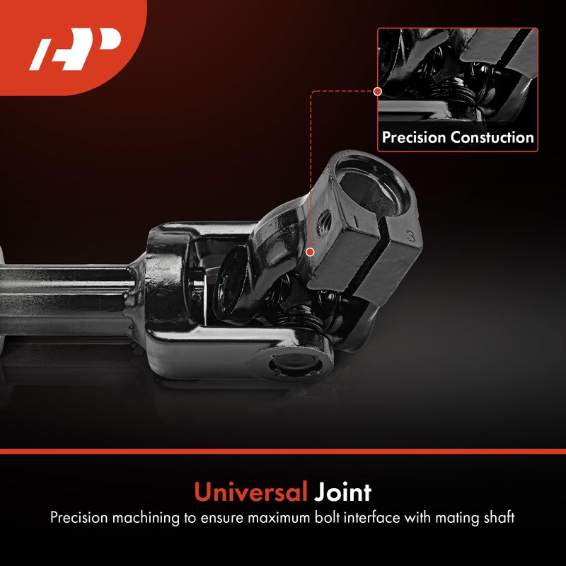 A-Premium Lower Intermediate Steering Column Shaft with U-Joint Coupler Compatible