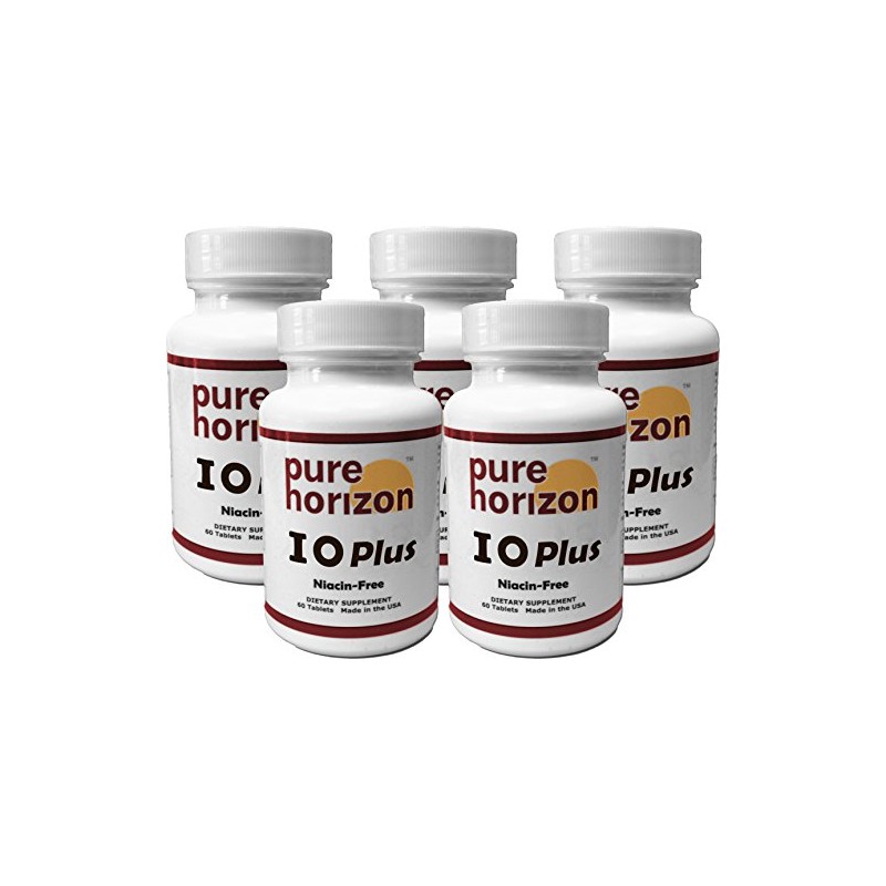 IOPlus by Pure Horizon Niacin-Free Iodine Supplement - 5 Bottles…