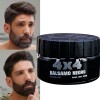 Cera Balsamo Barba Bigote Cubre Canas Color Negro 4x4 100grs