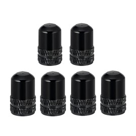 PLATTBK Bicycle Valve Caps 6 Pack Presta/Schrader Valve Caps Aluminum Alloy French/American Wheel Dust Covers Multi-Color Valve Adapter Cap