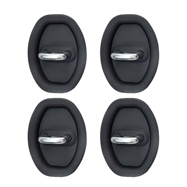 Bawkars 4 PCS Car Door Latch Lock Cover, Silicone Shock