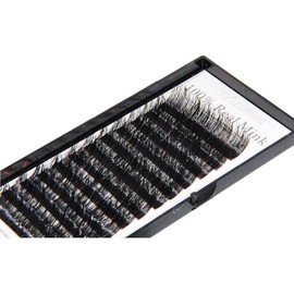 Alluring 100% Real Siberian Mink Eyelash Extensions Natural Look & Soft Feel, Individual Lash Trays for Professional Salon Use (C Curl, Classic, Hybrid Sets) (B curl, 9mm)