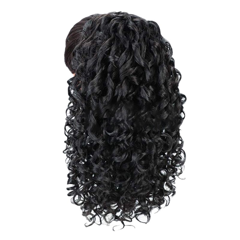 Curly Ponytail Extension Drawstring Ponytails for Black Women Synthetic Curly