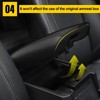 AOMSAZTO Console Covers for 2020-2022 Ford Explorer Leather Black with