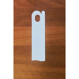 100 Push On 4" x 1" Plastic Plant Labels Nursery Stake Tags Pot Markers Clip on