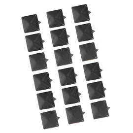 200Pcs Square Rivets, 9mm Square Spike Studs DIY Leathercraft Spike Rivets Bag Leather Clothing Bag Decorative Shoes Rivet(Matte Black)