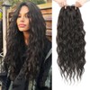 Molefi Curly Hair Topper 26inch Long Wavy Hair Toppers with