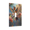 HLCoChT Decorative Art Light Switch Covers Hummingbird & Blossom Switch
