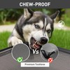 Sytopia 42'' Outdoor Elevated Dog Bed for Large Dogs, Chew-Proof