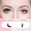 Cluster Lashes Kit 200PCS Lash Clusters 3D Effect 0.07 50D