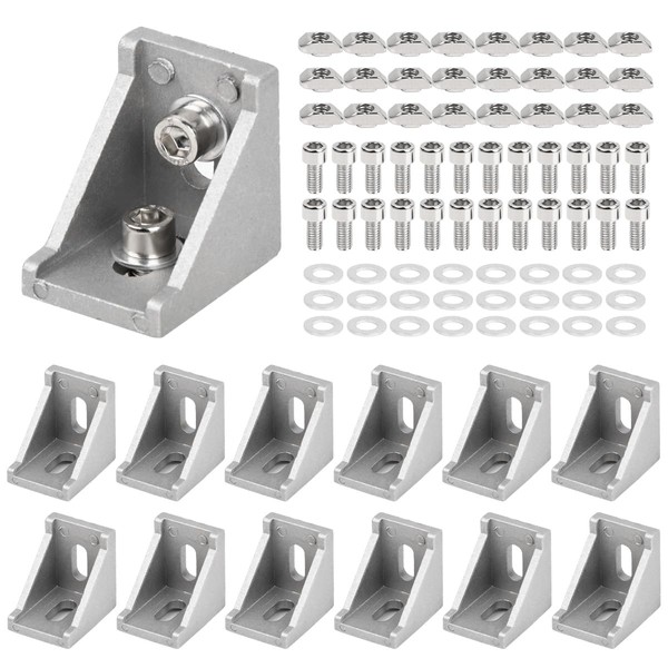 BATINO Pack of 12 Aluminium Profile Angle 30 x 30,