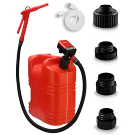PUMPTOR Fuel Transfer Pump - Electric Gas Pump For Gas Can With Hand Nozzle - Battery Operated or USB Charging