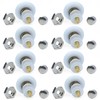 AKORD 8PCS Shower Door Rollers, 27mm Diameter for The Bathroom