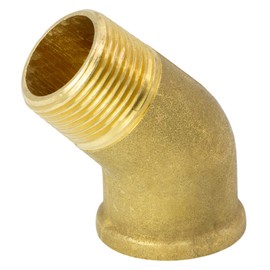 VARIOSAN Angle 45° 15242, 3/4 Inch Female Thread/Male Thread, Brass, Suitable for Drinking Water