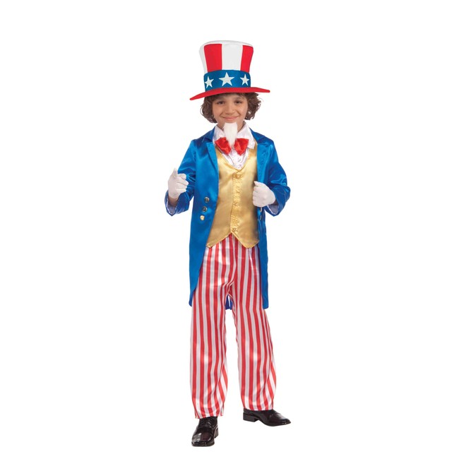 Forum Kids Deluxe Uncle Sam Outfit Patriotic July 4th Costume