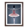Ballerina Poised Framed Print for Living Room Bedroom Home Office
