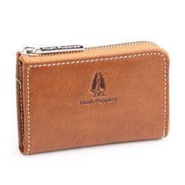 Hush Puppies Italian Leather Cowhide Coin Purse Brown