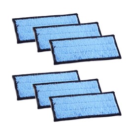 MaximalPower Replacement Washable & Reusable Wet Mopping Pad Compatible with iRobot Braava Jet 240, 241, 244, 245, 250 Robot Mops, Blue, 6-Pack
