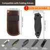 Leather Knife Sheath for Belt,Pocket Knife Holder,Heavy Duty Folding Knife
