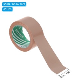 PATIKIL Pickleball Court Tape 2 in x 66ft, 2Pcs Pickleball Court Marking Kit for Indoor/Outdoor Tennis Volleyball Badminton Court, Coffee