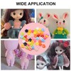 OELFFOW 100Pcs Colorful Mini Handmade Buttons for DIY (Star, Flower,