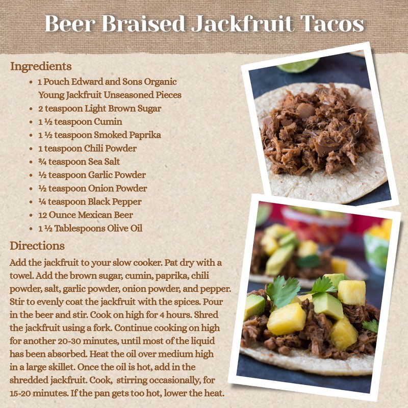Edward & Sons Organic Young Jackfruit - Jackfruit Organic, Vegan