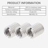 Smgda 10Pcs Threaded Insert Nut, M8 to M12 Length 15MM