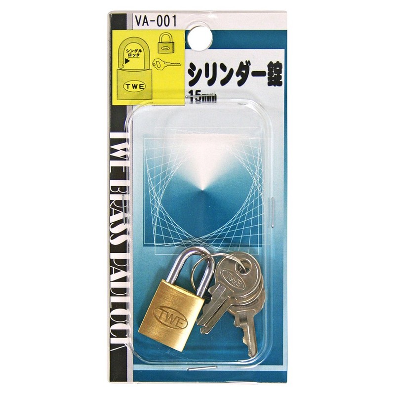Waki Sangyo TWE Cylinder Lock Padlock Back Security Management Main