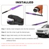 MUQIDA - Interruptor de botón impermeable con conector rápido, mini