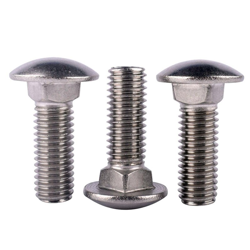 KOSJETHAS 5/16-18 x 3/4" Carriage Bolts Screws, Round Head Square