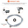 Beaquicy 4 Ft Washing Machine Hoses Burst Proof Braided Stainless