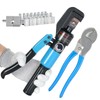 10 US Ton Hydraulic Crimper Tool Kit with Cable Cutter,