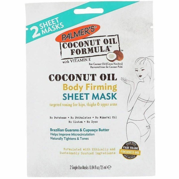 Palmers PALMER'S COCONUT OIL FORMULA, BODY FIRMING SHEET MASK 2PIECES