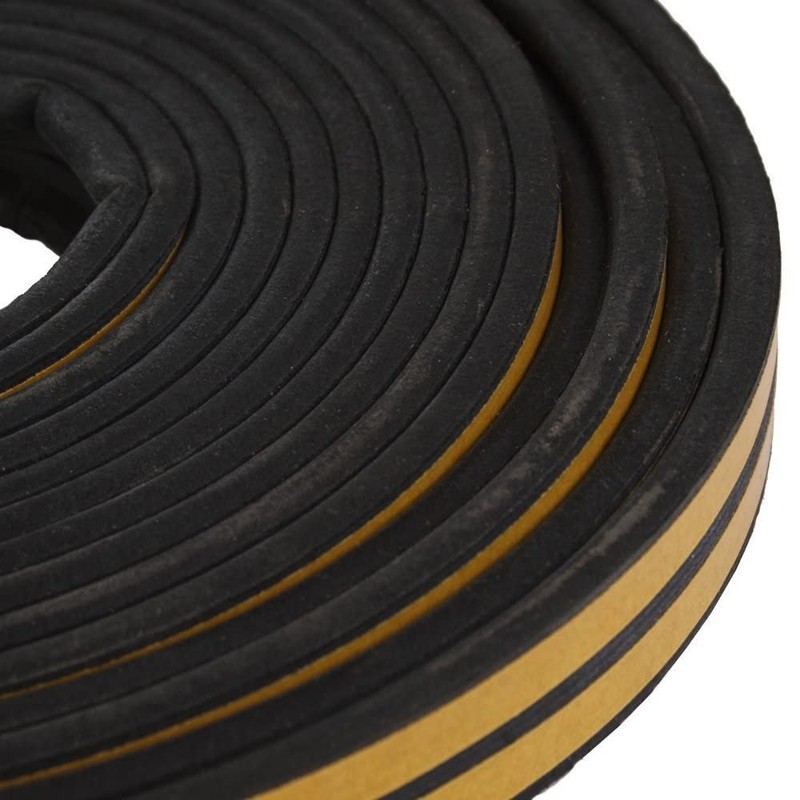 STORMGUARD 05SR034010MBL EPDM 'P' Profile SELF-ADHESHIVE Draught EXCLUDER Seal 10M