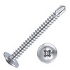 Wensilon（200pcs）#8×1-1/4”for Sheet Metal Self-Tapping Screws 410 Stainless Steel Truss Head