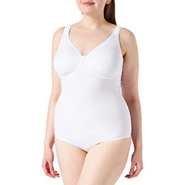 Sassa Women's Body doppelt vorgeformt 00903 Full Cup Plain Shaping Bodysuit, White (Weiß 00100), 42D (Manufacturer size:95D)