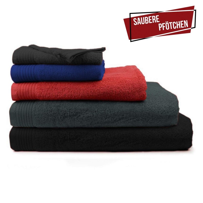 Siviwonder Briard Paw Dog Embroidery Deluxe Towel