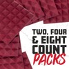 Gator Frameworks 2” Thick Acoustic Foam Pyramid Panels 12”x12”, Charcoal