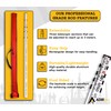 AdirPro 16-Foot Aluminum Grade Rod – 8ths, Dual Sided 5-Section