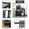 BRIGHTSHOW Kitchen Storage Shelf Bakers Rack, 6-Tier Coffee Bar Table,