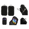 DFV Mobile Multi Functional Vertical Stripes Nylon Pouch Bag Case