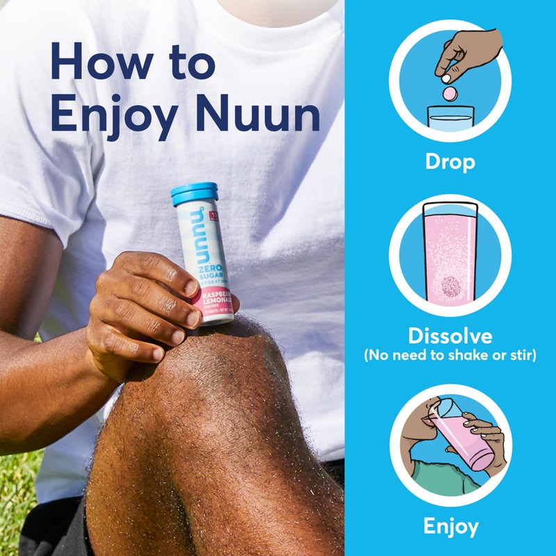 Nuun Vitamins Electrolyte Tablets with Vitamin D, C, E, A,